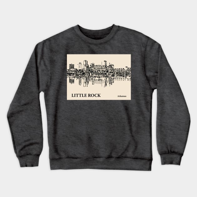 Little Rock - Arkansas Crewneck Sweatshirt by Lakeric